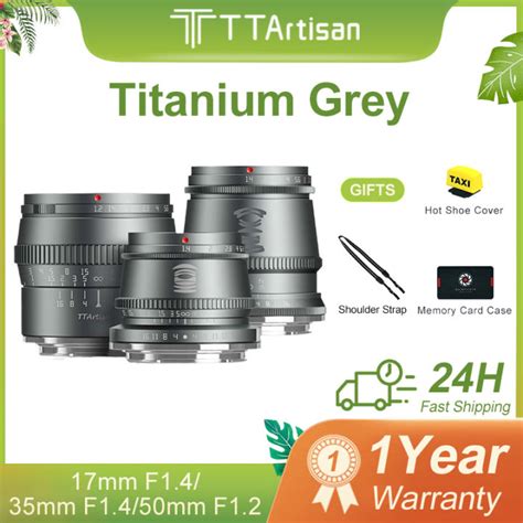 Ttartisan 17mm F1 4 35mm F1 4 50mm F1 2 Aps C Manual Focus Titanium