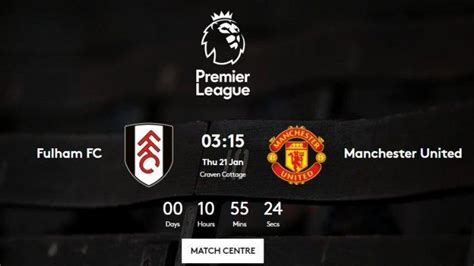 Siaran Langsung Liga Inggris Fulham Vs Mu Malam Ini Tayang Live