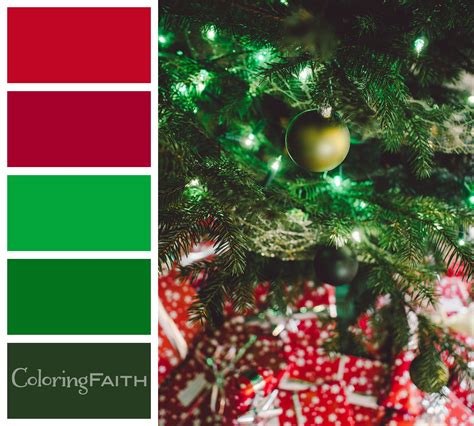 Christmas Tree Color Palette 10 Free Adult Coloring Book Color Palettes And Christmas Bible