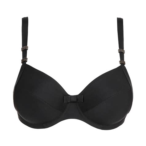 Primadonna Swim Cocktail Black Bikini Top Full Cup Wire Primadonna