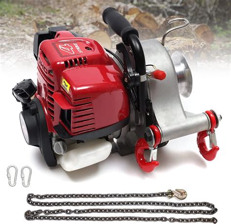 Portable Capstan Winch - Gas-Powered 4 Stroke Engine - 1000W Pulling ...