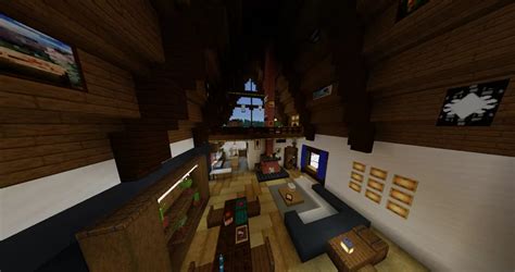 Cozy winter cabin Minecraft Map