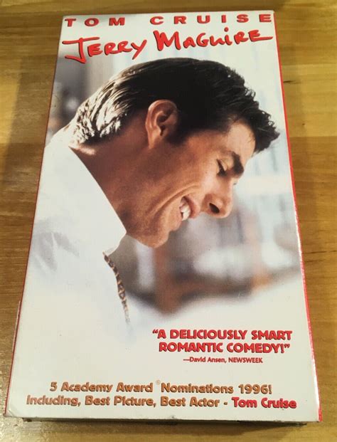 Jerry Maguire Vhs Tom Cruise Renee Zellweger Romance Sports Non