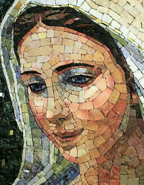 Virgen Maria Mosaic Art World Art Beautiful Art