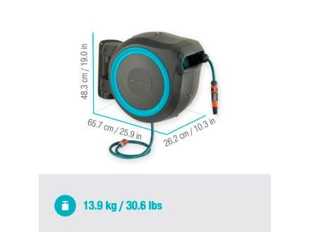 Gardena RollUp XL muurhaspel met tuinslang 35m blauw | Hubo