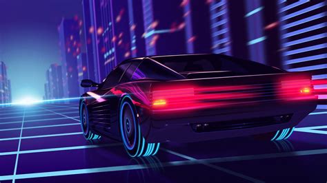 Retro Synthwave 4k Wallpapers Wallpaper Cave