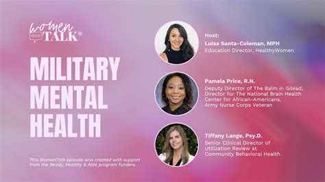 Womentalk Military Mental Health Youtube