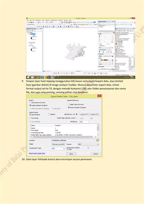 Tiga Cara Memotong File Raster Sesuai Batas Polygon Menggunakan Arcgis