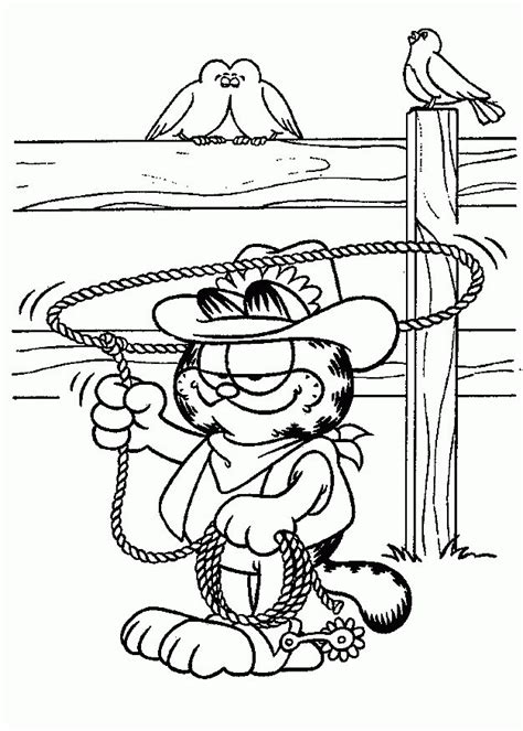 printable garfield coloring pages  kids