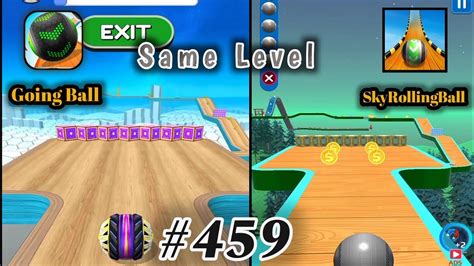 Going Balls VS Sky Rolling Ball Update SAME Level 459 SpeedRun