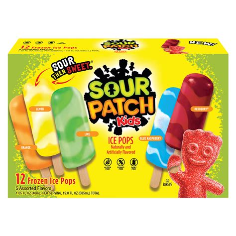 Sour Patch Kids Frozen Variety Pack Ice Pops 12ct Ice Cream Fast