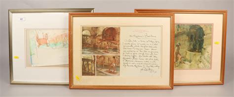 William Russell Flint Five Framed Pictures To Include William Russel