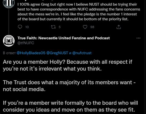 If you are not a member of the NUFC Trust, you opinion is irrelevant ...