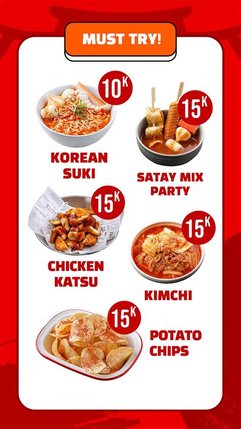 Carta Del Restaurante Spicywon Korean Street Food Halal Cikutra Bandung