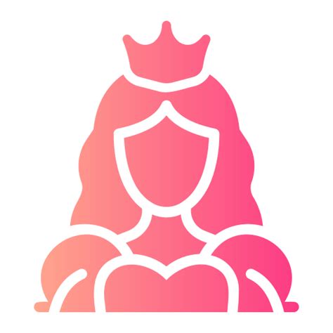 princess generic gradient fill icon
