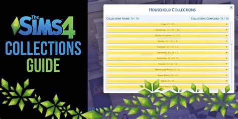 Sims 4 Collections List