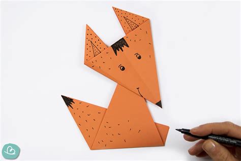 Origami Fuchs | einfache Anleitung + PDF Vorlage - Wunderbunt.de