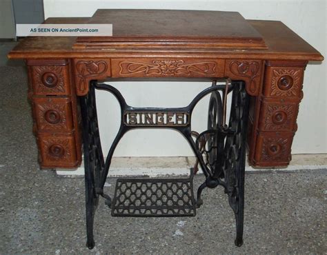 Antique Singer Treadle Sewing Machine Cabinet At Austin Leticia Blog