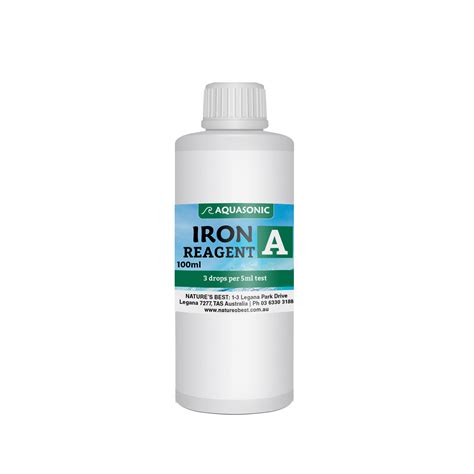 Aquasonic Iron Reagent A 100ml - NaturesBest