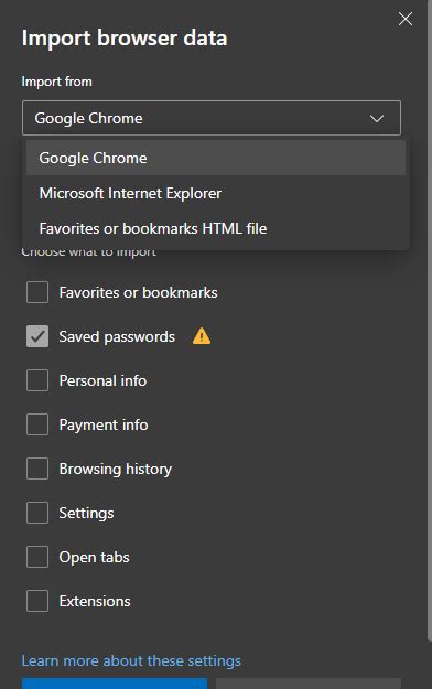 Import Browser Passwords From Another Profile In Microsoft Edge Super User