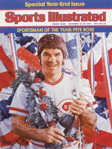 Cincinnati Reds Pete Rose 1975 Sportsman Of The Year Sports