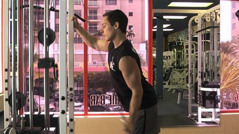 Cable One Arm Tricep Extension How To Youtube