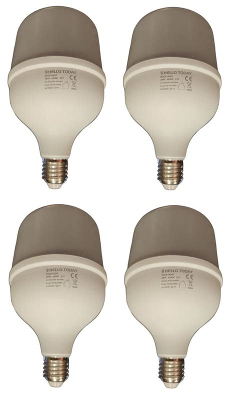 E27 LED Light Bulb 38W Cool White - 4 Pack | Shop Today. Get it ...