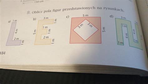 9 Oblicz Pola Figur Przedstawionych Na Rysunkach Brainly Pl