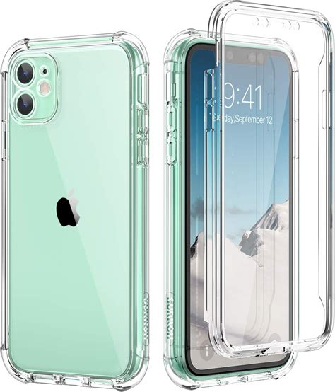 SURITCH Funda IPhone 11 360 Grados Transparente Y Protector Antigolpes