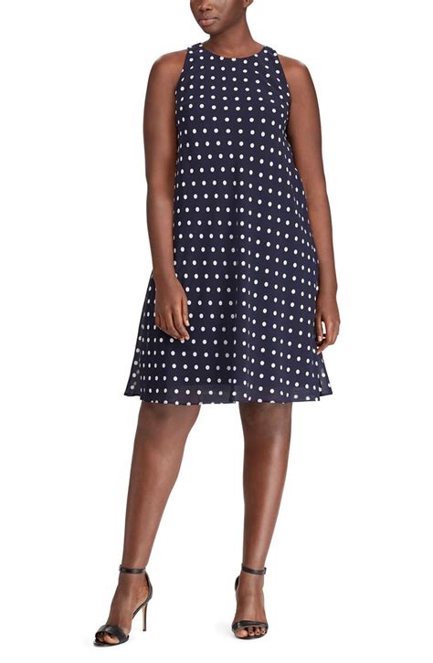 Lauren Ralph Lauren Polka Dot Dress Plus Size Nordstrom