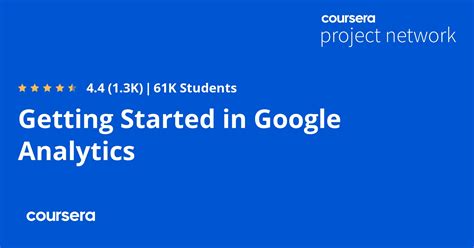 Getting Started In Google Analytics Coursya