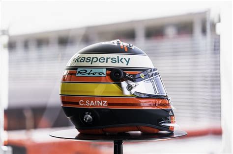 Helmet designs of Carlos Sainz jr. (Ferrari) from 2021 : r/f1helmet