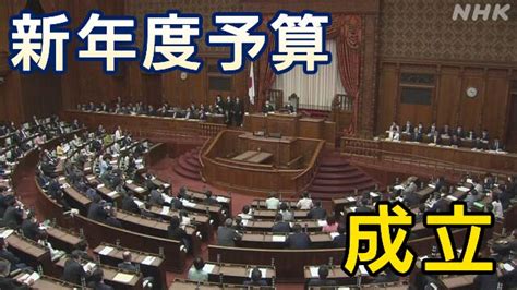 新年度予算成立 一般会計総額は過去最大114兆円余 参院本会議 Nhk政治マガジン