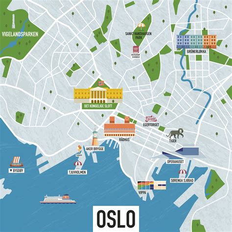 Tourist Map Of Oslo