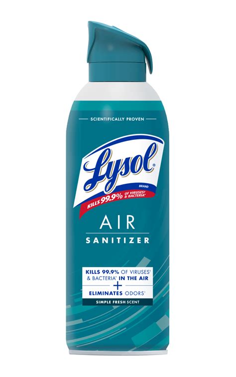 Lysol Air Sanitizer Simple Fresh Scent 10 Oz — Upc 019200993500 — Go Upc