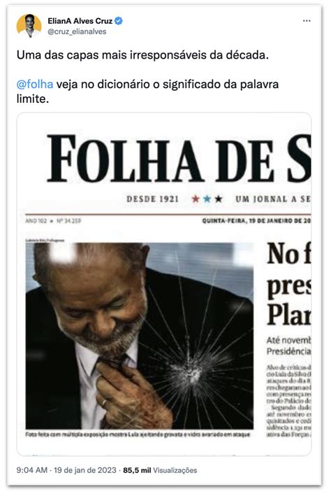 Internautas Criticam Folha Por Montagem Foto De Lula