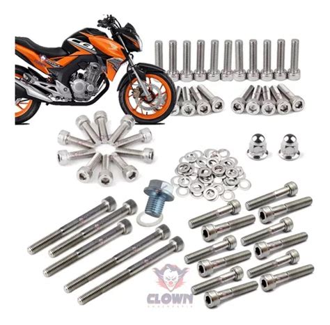 Clown Twister Parafusos Allen Inox Motor Completo Cb250f B5i