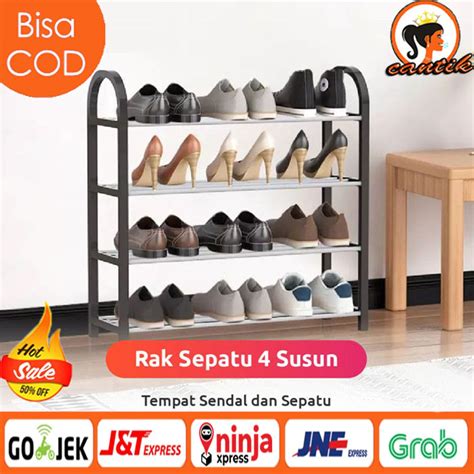 Jual Hc Rak Sepatu Susun Tempat Sandal Portable Rak Susun Tingkat