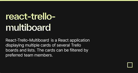 React Trello Multiboard Codesandbox