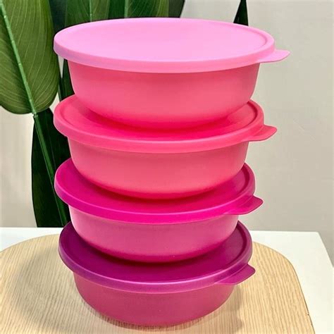 Tupperware Aloha Bowl 4 1L Aloha Bowl 1 0L Bekas Makanan Kedap