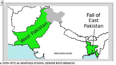 Map Of East And West Pakistan - Caresa Vivianne