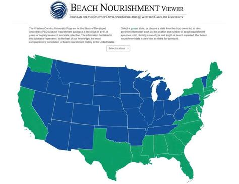 Suivi National Des Rechargements De Plage Sur Le Littoral Des Usa