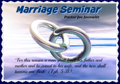 Marriage Seminar Christ Bible Church