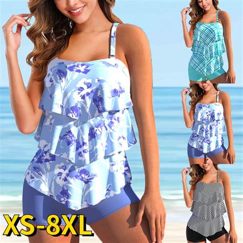 Traje De Ba O Tankini De Piezas Para Mujer Conjunto De Bikini De Talla Grande Ba Ador Sexy
