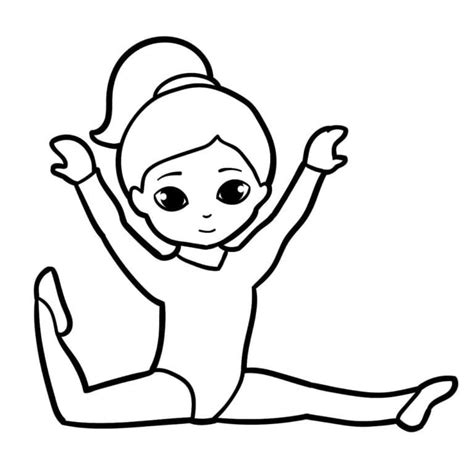 Coloriage Gymnastique à imprimer sur ColoriageEnfant