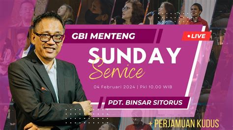 Tiba Tiba Suddenly I Ibadah Gbi Menteng I Minggu Februari I