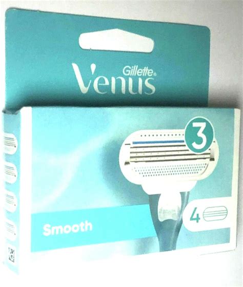 1x4 Gillette Venus Smooth Women S 3 Blade Razor Cartridge Heads 3014260262709 Ebay