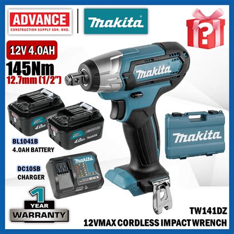 MAKITA TW141DZ / TW141DWAE 12Vmax Cordless Impact Wrench 12.7MM (1/2 ...
