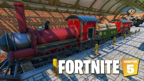 Un Train Ou Un Metro Sur La Map Du Chapitre 5 De Fortnite Youtube