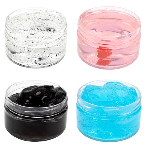 120ml Magic Crystal Slime Toy Crunchy Slime Kit Glimmer Jelly Clear